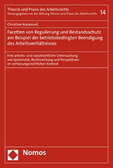 Regulierung und Bestandsschutz bei betriebsbedingter Beendigung des Arbeitsverhältnisses -  Christine Kosanovic'