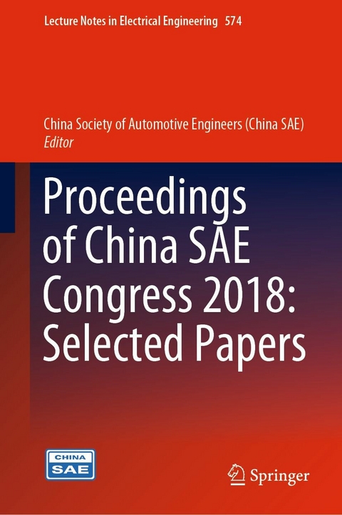 Proceedings of China SAE Congress 2018: Selected Papers - 