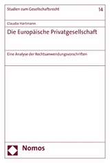 Die Europäische Privatgesellschaft -  Claudia Hartmann