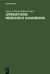 Operations research handbook - Horst A. Eiselt, Helmut Frajer