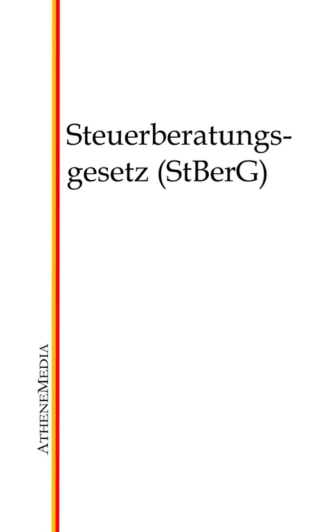 Steuerberatungsgesetz (StBerG) - 