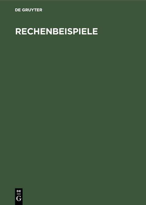 Rechenbeispiele