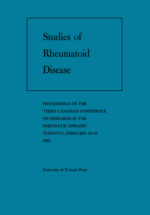 Studies of Rheumatoid Disease -  Canadian Rheumatism Association