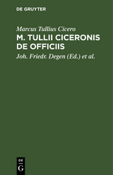 M. Tullii Ciceronis De Officiis - Marcus Tullius Cicero