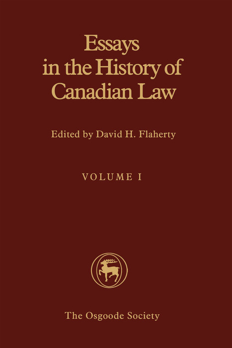 Essays in the History of Canadian Law - 