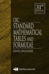 CRC Standard Mathematical Tables and Formulae, 31st Edition - Zwillinger, Daniel