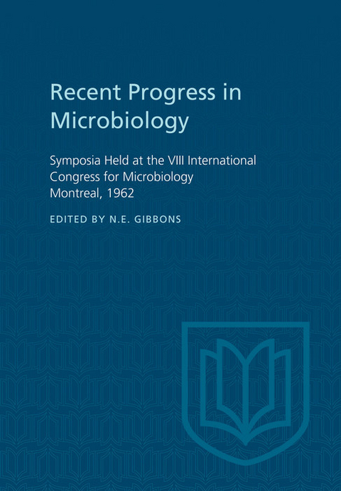 Recent Progress in Microbiology VIII - 