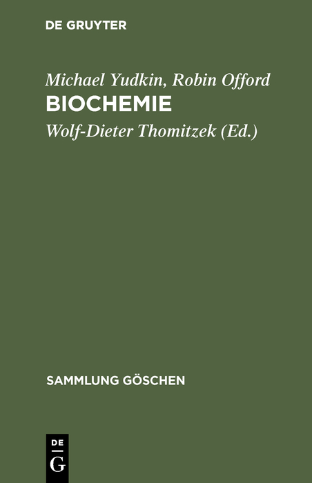 Biochemie - Michael Yudkin, Robin Offord