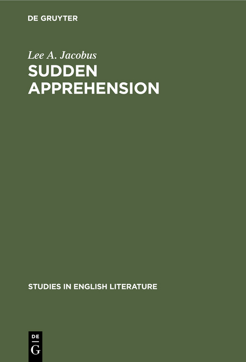 Sudden Apprehension - Lee A. Jacobus