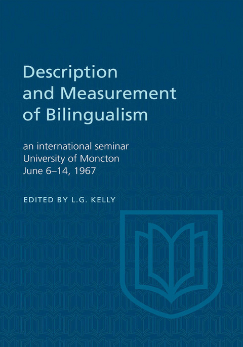 Description and Measurement of Bilingualism - 