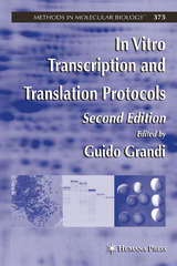 In Vitro Transcription and Translation Protocols - Grandi, Guido