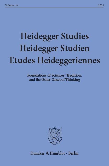 Heidegger Studies / Heidegger Studien / Etudes Heideggeriennes. - 