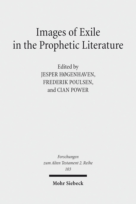 Images of Exile in the Prophetic Literature - 
