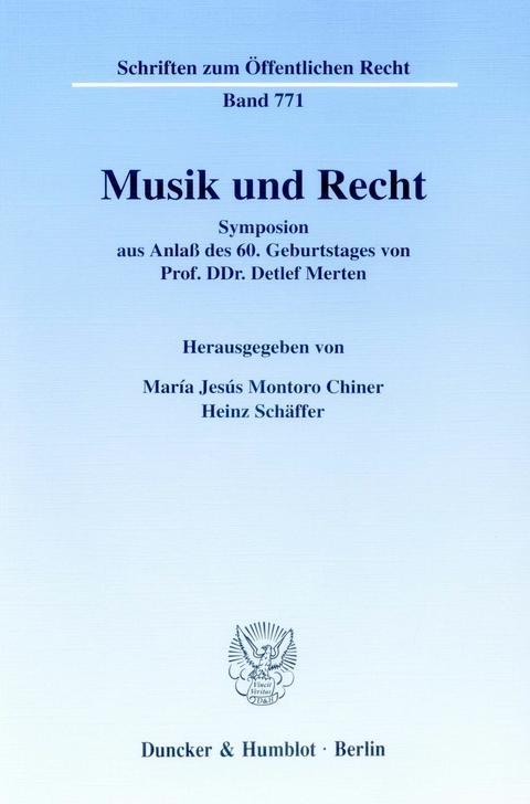 Musik und Recht. - 