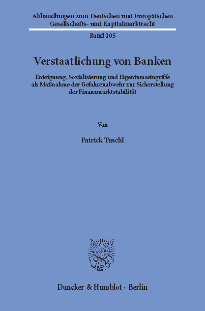 Verstaatlichung von Banken. -  Patrick Tuschl