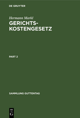 Gerichtskostengesetz - Hermann Markl