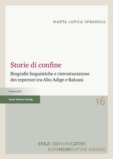 Storie di confine -  Marta Lupica Spagnolo