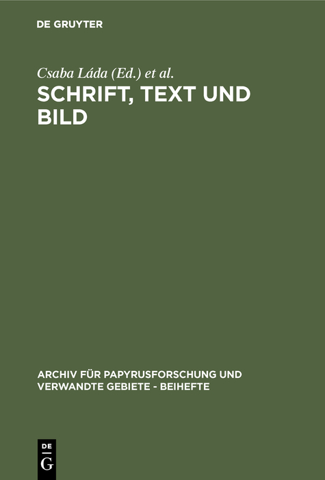 Schrift, Text und Bild - 