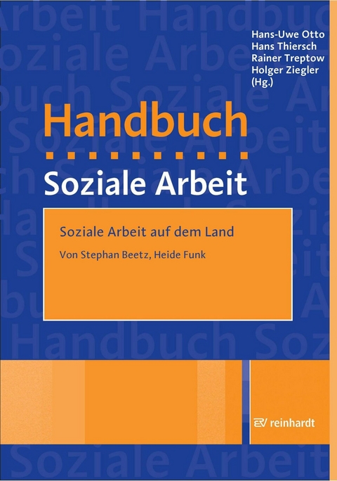 Soziale Arbeit auf dem Land - Stephan Beetz, Heide Funk