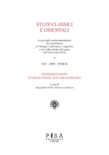 Studi Classici e Orientali LXV 2019 - Tomo II -  AA.Vv.
