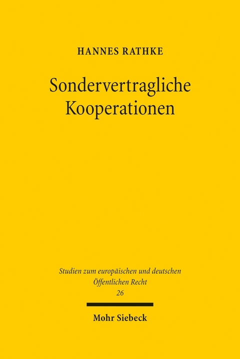 Sondervertragliche Kooperationen -  Hannes Rathke