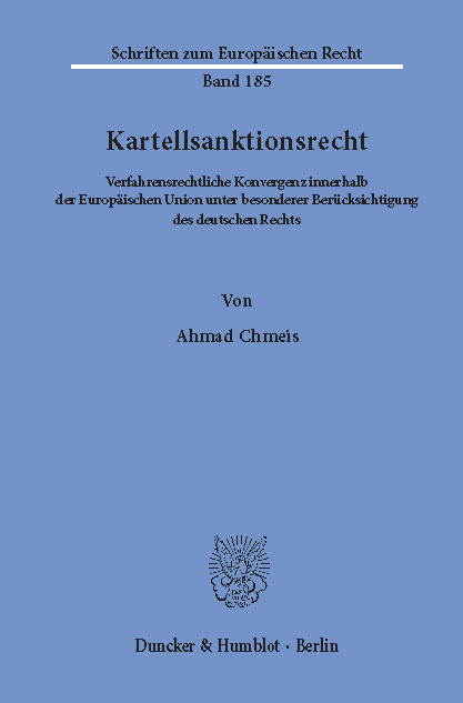 Kartellsanktionsrecht. -  Ahmad Chmeis