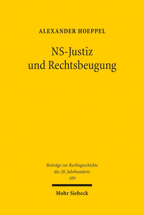NS-Justiz und Rechtsbeugung -  Alexander Hoeppel