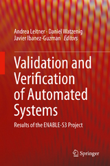 Validation and Verification of Automated Systems - 