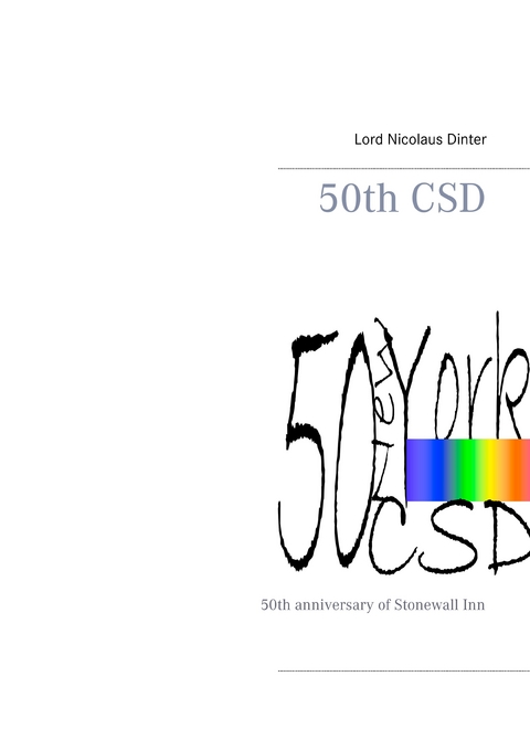 50th CSD - Lord Nicolaus Dinter