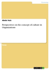 Perspectives on the concept of culture in Organizations - Abdul Aziz