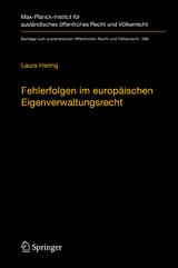 Fehlerfolgen im europäischen Eigenverwaltungsrecht - Laura Hering