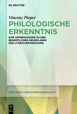 Philologische Erkenntnis -  Vincenz Pieper