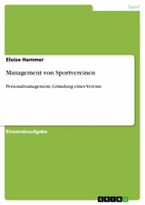 Management von Sportvereinen - Eloise Hammer