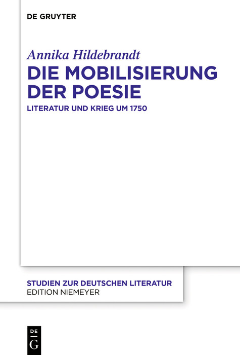 Die Mobilisierung der Poesie -  Annika Hildebrandt