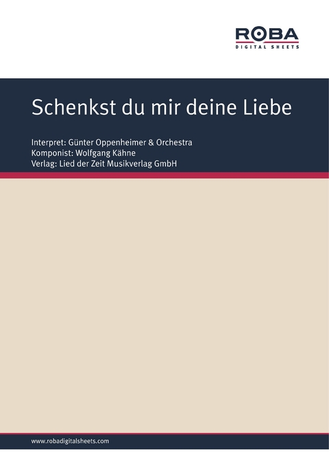 Schenkst du mir deine Liebe - Wolfgang Kähne, Ursula Upmeier