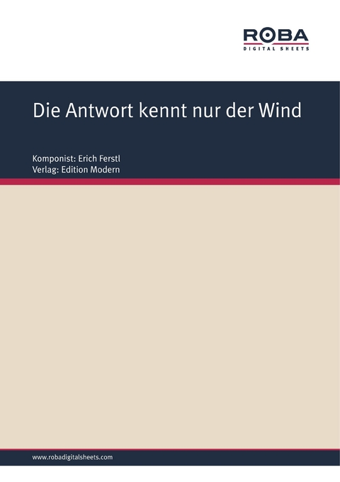 Die Antwort kennt nur der Wind - Erich Ferstl