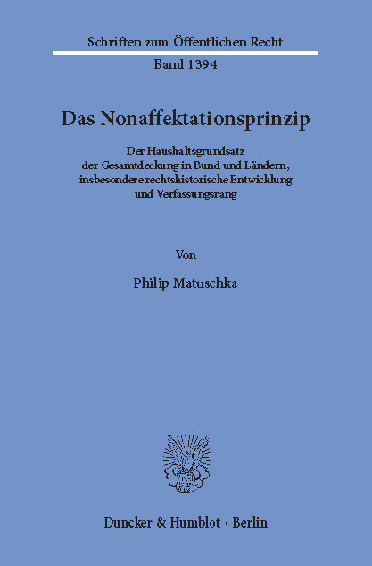 Das Nonaffektationsprinzip. -  Philip Matuschka