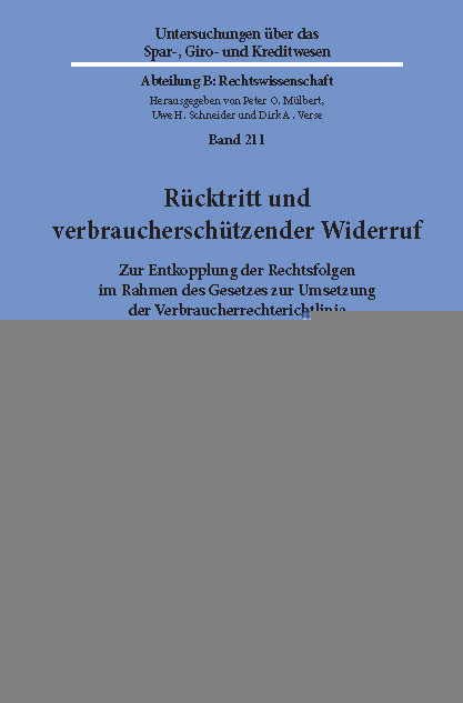 Rücktritt und verbraucherschützender Widerruf. -  Jonas David Brinkmann