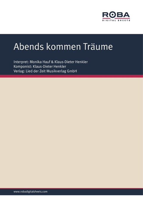 Abends kommen Träume - Klaus-Dieter Henkler, Will Horn