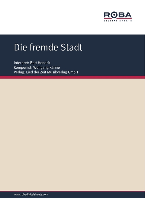 Die fremde Stadt - Wolfgang Kähne, Wolfgang Brandenstein