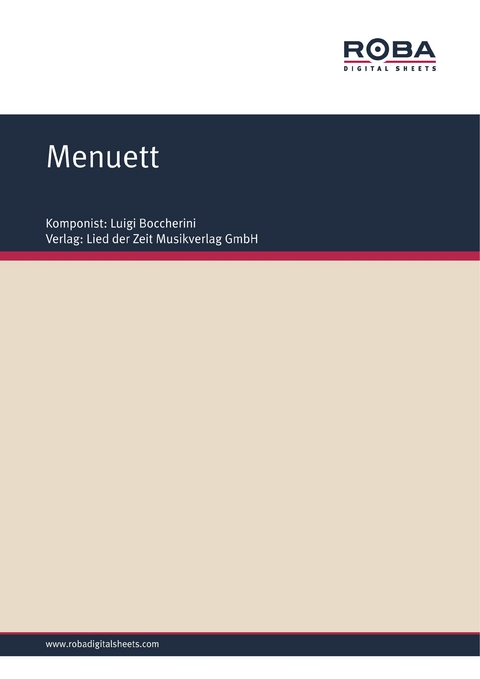 Menuett - Luigi Boccherini, Hans Bath