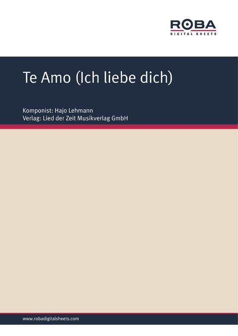 Te Amo (Ich liebe dich) - Hajo Lehmann