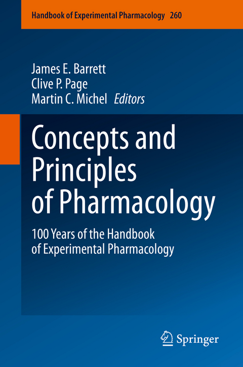 Concepts and Principles of Pharmacology - 