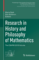 Research in History and Philosophy of Mathematics - 