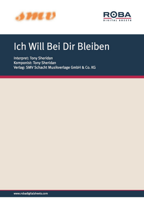 Ich Will Bei Dir Bleiben - Hans-Georg Schindler, Ernst Bader, Tony Sheridan