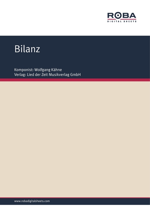 Bilanz - Wolfgang Kähne, Wolfgang Brandenstein, Hans Bath