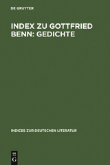 Index zu Gottfried Benn: Gedichte - 