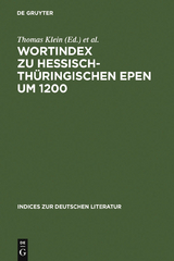 Wortindex zu hessisch-thüringischen Epen um 1200 - 