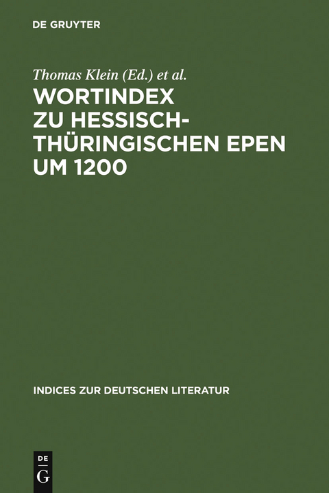 Wortindex zu hessisch-thüringischen Epen um 1200 - 