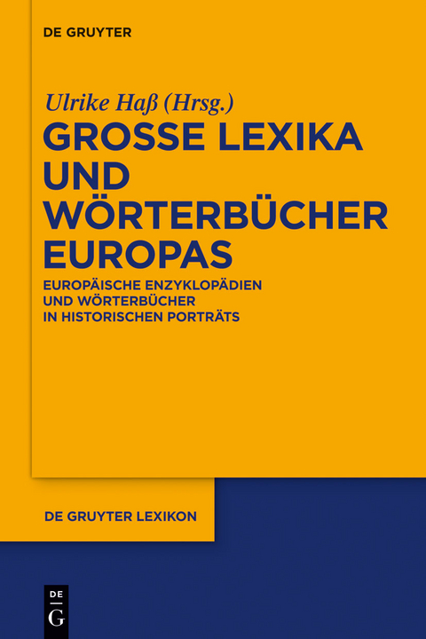 Große Lexika und Wörterbücher Europas - 